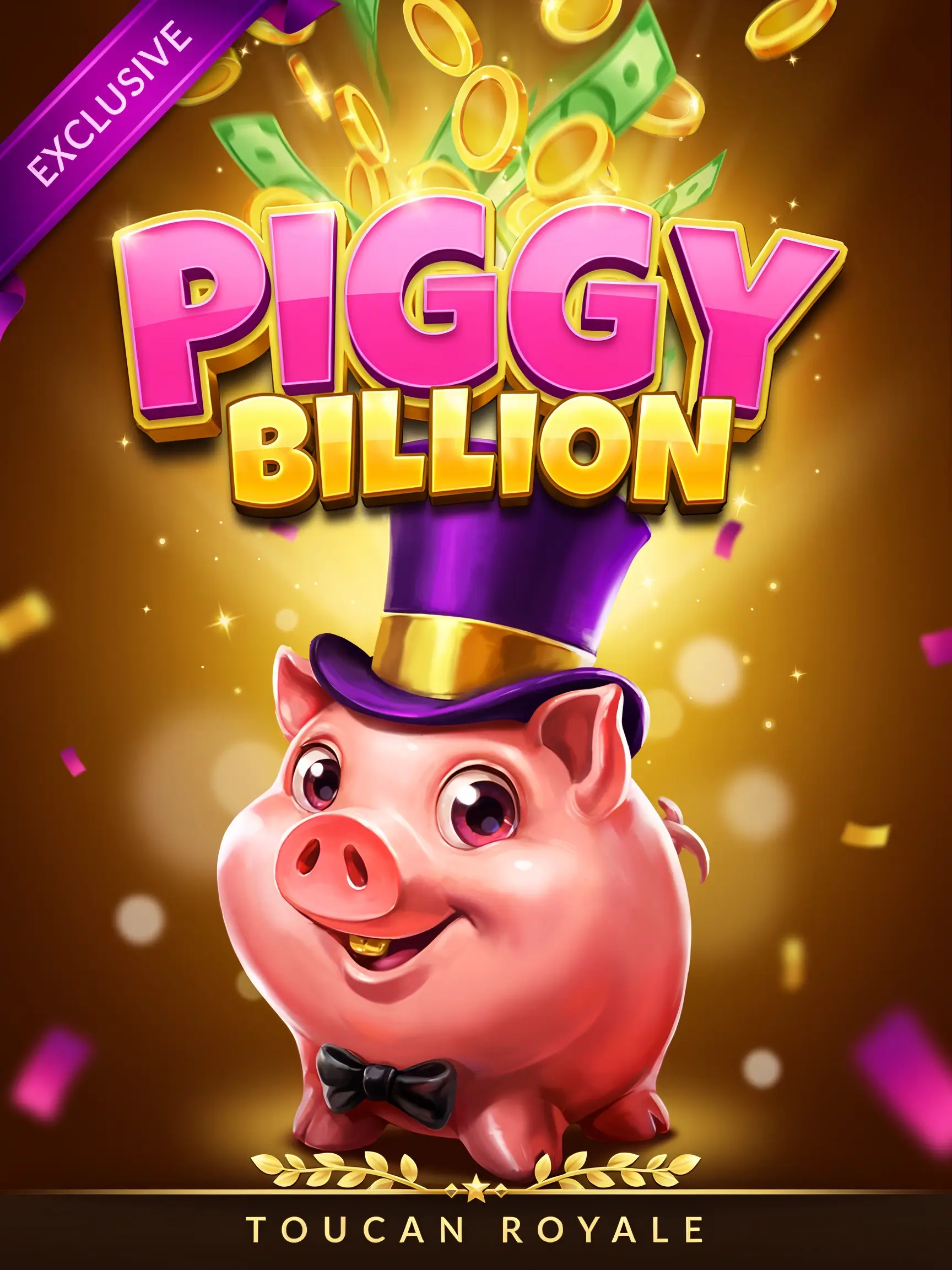 Title art for the Piggy Billion online pokie